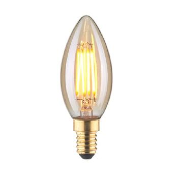 LED Filament GOLD Kerze 2,5W-180lm-E14/818